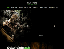 Tablet Screenshot of nightterrorshauntedfarm.com